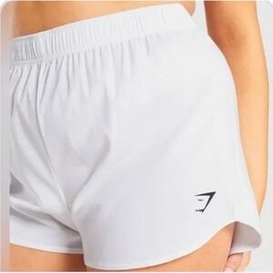 Gymshark Training Running Shorts Womens Small White GLSH5054 Excellent condition